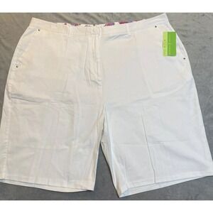 Allyson Whitmore Women's Golf Shorts White Size 24 Plus Size New